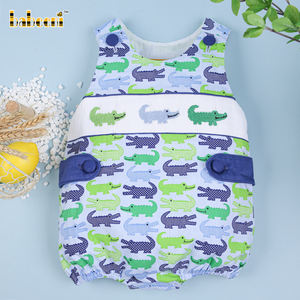 Mamelucos de Manga Corta 100% Algodón para Bebés Niños, con Estampado de Burbujas, Cierre de Botones a Presión, Suministro ODM, Certificación CPSIA y OEKO-TEX - Product Image 2