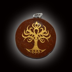 Obtenir Pendentifs Jaspe Rouge en Forme d'Arbre: Pendentifs Jaspe Rouge en Forme d'Arbre à vendre - Product Image 1
