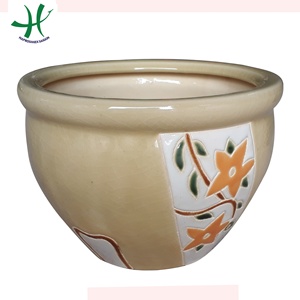 Maceta de Cerámica de Venta Caliente, Kit de Macetas con Diseño Moderno, Tamaños Grandes y Pequeños para Decoración del Hogar y Jardín, Uso en Suelos - Product Image 3