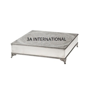 ขาตั้งเค้กทรงสี่เหลี่ยม ดีไซน์สวยงาม สำหรับตกแต่งเค้ก ทำด้วยมือ อุปกรณ์เสิร์ฟเค้กสำหรับงานปาร์ตี้ - Product Image 1