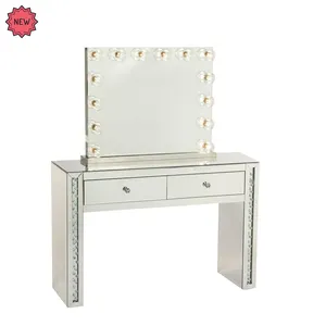 Bán Buôn Đồ Nội Thất Gia Đình Bàn Trang Điểm Cổ Điển Với Gương Vanity Sắp Xếp Lưu Trữ Bàn Kính Trang Điểm