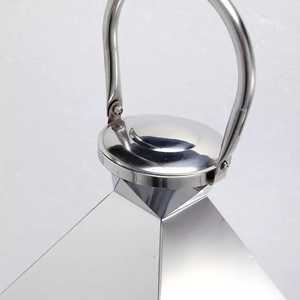 Lanternes en métal pour décoration dorée et mariage, grand porte-bougie en acier inoxydable - Product Image 1