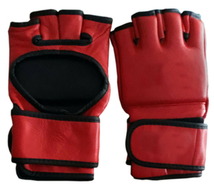 High-Quty Custom Made Half-Finger MMA Gloves PU and Cowhide Leather 8oz and 12oz Sizes for Training and Fighting - Product Image 3