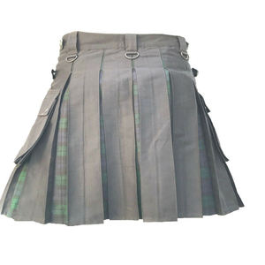 Men's Hybrid <b>Kilt</b> | Premium Denim Handmade Four Seasons <b>Utility</b> Tactical Scottish Traditional Highland Style Design THISTLE ROSE - Product Image 3