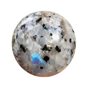 Boules de sphère de pierre de lune arc-en-ciel blanc naturel pierre d'agate bleue Flashy pour la guérison en gros boules de pierre de lune arc-en-ciel vendre - Product Image 1