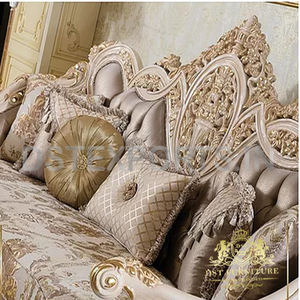 Juego de Sofás de Madera de Teca de Estilo Francés Moderno con Acabado Dorado y Diseño Personalizable - Product Image 3