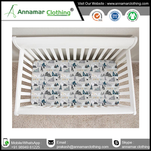 Custom Print Unisex Baby Fitted Crib Sheet - Product Image 4