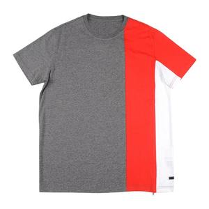 Prix de gros T-shirt à manches courtes de couleur unie pour hommes T-shirt surdimensionné et durable à impression numérique avec broderie personnalisée - Product Image 3
