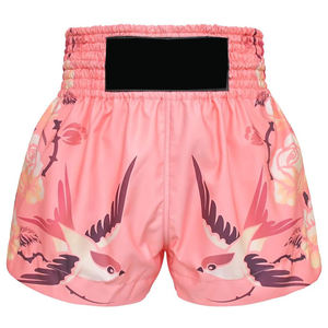 ผู้หญิงสีชมพู MuayThai สั้นสำหรับมวยทำในปากีสถาน - Product Image 1