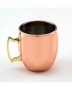 Tasses à mules de Moscou en cuivre de qualité supérieure fabriquées à la main Logo de finition martelée antique en métal haut pour les entreprises de café traditionnelles - Product Image 1