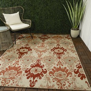 Hand Knotted Transitional Silk Wool Rug Carpet with Ikat Design Jaipur Heritage Ikat India Pattern for Prayer Room Use - Product Image 5