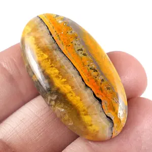 Abelha Bumble Bee Jasper Gemstone Natural de Fornecimento de Pedras Preciosas Cabochão Pedra Solta Gemstone Atacado