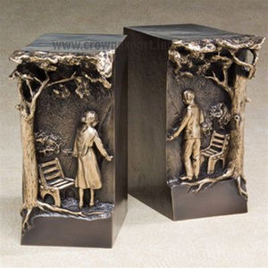 Urnas Funerarias para Adultos, Urnas de Cremación Dobles para Parejas, Diseño de Manos Entrelazadas, Urnas de Aluminio Doradas y Negras - Product Image 1