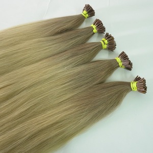 Wholesale 100% Virgin I Tip Human Hair Extensions Keratin Stick I Tip Cuticle Aligned I Tip Hair Extension - Product Image 5