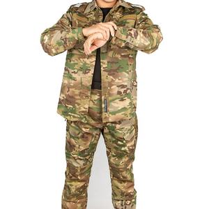 ชุดยุทธวิธีลายพรางสำหรับกิจกรรมกลางแจ้ง แบบถัก ระบายอากาศได้ดี สำหรับทุกเพศ ขายส่ง ประกอบด้วยเสื้อแขนยาวและกางเกง - Product Image 1