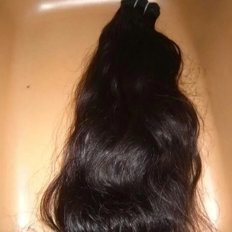 Pelo indio Virgen de la india, extensión de cabello humano ondulado de calidad, 5a, estilo moderno, superventas