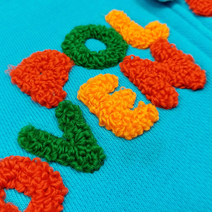 100% Cotton Men Women OEM ODM 3D Embroidery Custom T Shirt Embroidery - Product Image 4