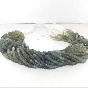 Musgo aguamarina facetado Rondelle Strand DIY joyería de moda para mujeres para collares con cuentas pulseras cuentas de cristal de Murano - Product Image 1