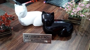 Suministros funerarios para gatos, urna funeraria de doble color de latón - Product Image 2