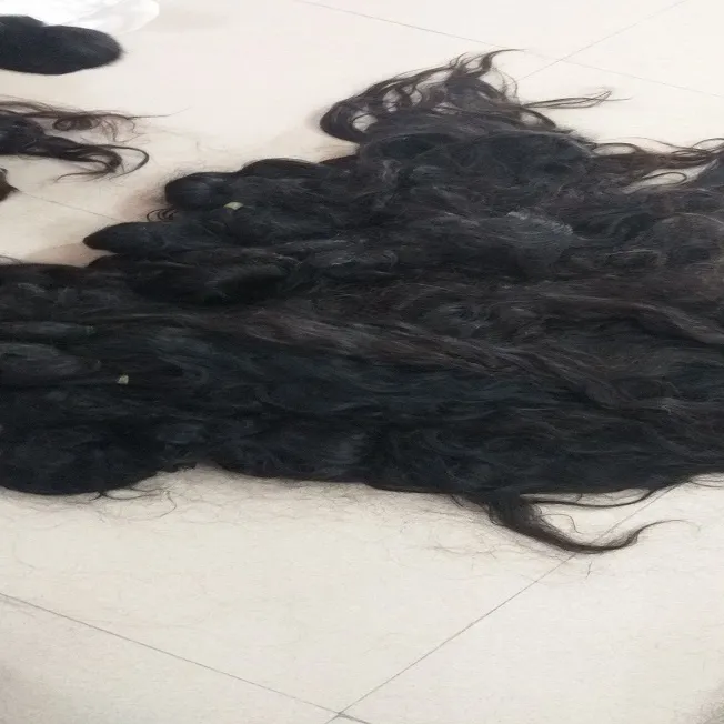 Ruwe Tempel Menselijk Haar Bulk Haar Groothandel Prijs 100% Onbewerkte Indian Hair Enkele Donor Cuticula Uitgelijnd Virginhair