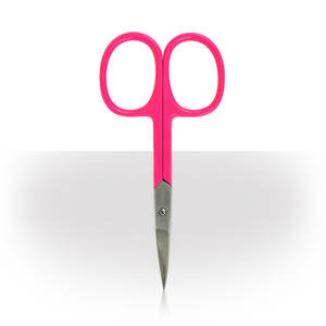 Ciseaux de beauté personnalisables pour nail art et pédicure, avec manche rose, lame en acier inoxydable, lames courbes sûres et affûtées, manucure - Product Image 5