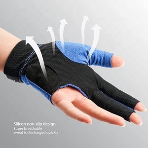 2023 venta al por mayor precio bajo sublimado triángulo tipo madera varilla caja 3 dedos guantes de billar para la venta - Product Image 3