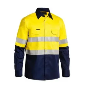 תפור לפי מידה גברים & נשים עבודת בטיחות חולצה מפעל ישירות לספק מותאם אישית באיכות גבוהה עבודה חולצות
