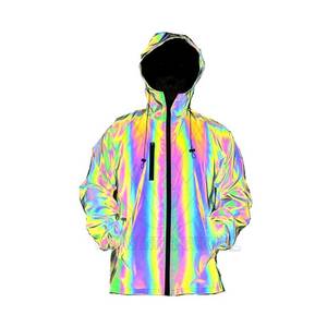 High Quality <b>Men's</b> New Style Sports Windbreaker Waterproof Outdoor <b>Reflective</b> <b>Jacket</b> with Rainbow <b>Reflective</b> Hood for Winter - Product Image 5