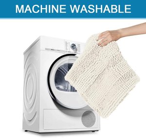 Thick Soft Microfiber Bathroom Chenille Rug <strong>Mat</strong> Washable <strong>Super</strong> <strong>Absorbent</strong> <strong>Floor</strong> Rug Shower <strong>Mat</strong> - Product Image 4