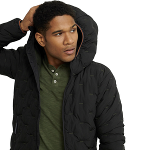 Chaqueta Bomber Acolchada Impermeable Casual para Hombre al por Mayor con Capucha, Relleno de Algodón, Logotipos Personalizables, Tallas Grandes y Técnica de Lavado - Product Image 2