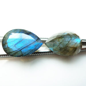 Labradorite naturelle pierre précieuse forme de poire pierre taillée à facettes 6X4MM pendentif fabrication de bijoux pierre de naissance en vrac pierre précieuse pour bijoux - Product Image 2