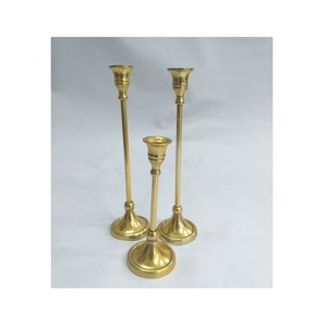 Bougeoirs en métal de noël or géométrique pour la décoration de la maison vente en gros bougeoirs personnalisés faits à la main - Product Image 2