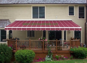 Toldo de aleación de aluminio para exterior, toldo motorizado o manual de <span class=keywords><strong>semi</strong></span>-casete, toldos de medio casete - Product Image 2