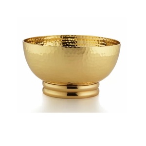 Cuenco moderno para servir frutas secas, cuenco de aluminio, Color dorado, para Hotel y restaurante - Product Image 6
