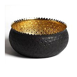 ด้านคุณภาพโลหะตอกทองรอบเสิร์ฟชามสำหรับงานแต่งงานตกแต่งบ้านเครื่องครัวชามเสิร์ฟ - Product Image 3