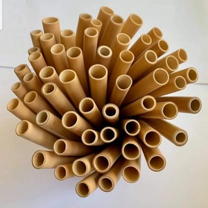 <b>Bamboo</b> <b>Straws</b> 200mm 10mm Inner Diameter Biodegradable Minimalist Design for Giveaways - Product Image 4