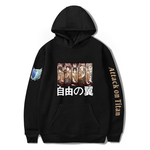 Sudadera con Capucha de Invierno para Hombre con Cierre y Diseño de Ataque a los Titanes, 100% Poliéster Fleece - Product Image 2