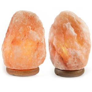Pink Himalayan Salt Lamp with <b>Dimmer</b> Switch Carved Design Organic Material Impex Pakistan - Product Image 2