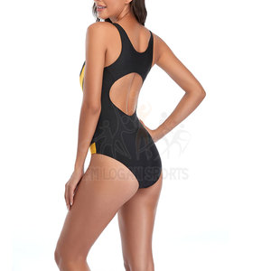 Bañadores de una pieza para mujer, trajes de baño de Color sólido - Product Image 4