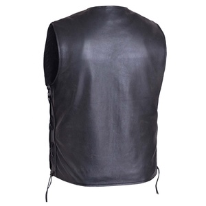 Chaleco de Cuero de Alta Calidad para Hombre, Casual, Transpirable, Cortavientos, Cuello en V, de Algodón para Otoño - Product Image 2