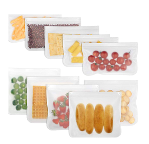 Reusable Ziplock Silicone Snack Peva Bag Sealed Customizable Storage Bags
