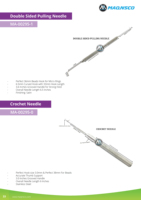 Outil professionnel d'extension de cheveux crochet crochet aiguille/dreadlock aiguille Micro lien aiguille de crochet