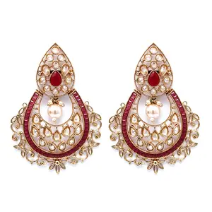 Stylish American Diamond Delicate Earring Gold Plated Cubic Zirconia (CZ) Wholesale Indian jewelry