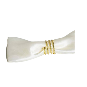 ผ้าเช็ดปากแหวนสแตนเลสสีทองสำหรับตกแต่งโต๊ะในโรงแรมและร้านอาหาร - Product Image 1