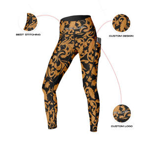 Leggings à Sublimation, nouveau Design, fabriqué au Pakistan, pour femmes, vêtements actifs, sur mesure, - Product Image 5