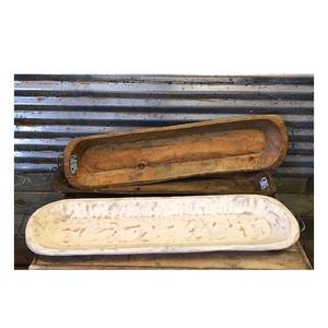 Bol à salade en bois, de pâte à bois et table et ustensiles de cuisine pour la couleur blanche et naturelle 1 pièce, 2 couleurs, meilleure qualité 100% - Product Image 1