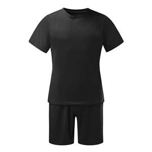 2021 Plain wholesale <b>t</b> <b>shirts</b> short set sweat 2 piece set mens <b>t</b> <b>shirt</b> and shorts sets washed oversize 100% cotton men tshirt - Product Image 4