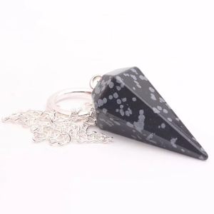 หินคริสตัลธรรมชาติหินอัญมณีเหลี่ยมเพชรพลอยหินออบซิเดียนหินควอตซ์ออบซิเดียนเครื่องมือสำหรับทำขนมจักระแห่งความรัก - Product Image 6