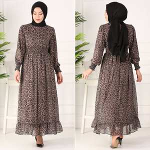 Nouvelle collection : Ensemble robe à motifs pour femme, vêtements islamiques turcs, Abaya Kaftan, mode islamique arabe de Dubaï, robes turques - Product Image 6