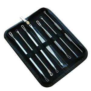 Dermatólogo Grado 8 Acero quirúrgico Comedone/Blackhead/Acne Pimple Remover Manchas faciales/Blemish Extractor SET ELA ELAHI - Product Image 4